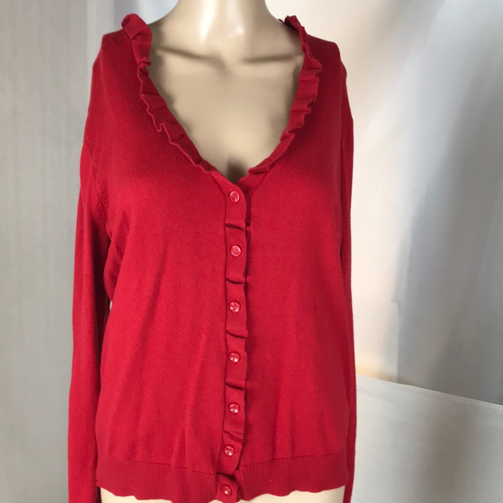 Kenneth Cole Reaction Red Sweater Size L
